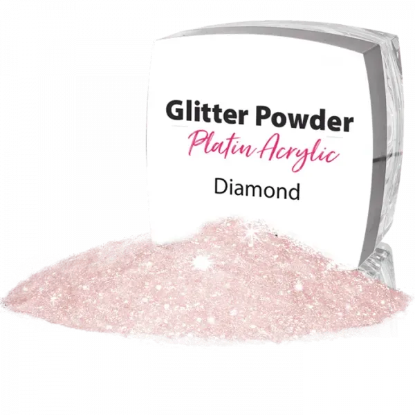 Nail Supply Platin Glamour Apricot akrylpulver 6g abrikos