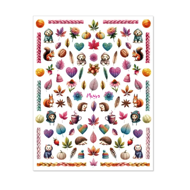 Moyra Nail Stickers No. 31 selvklæbende neglemærker