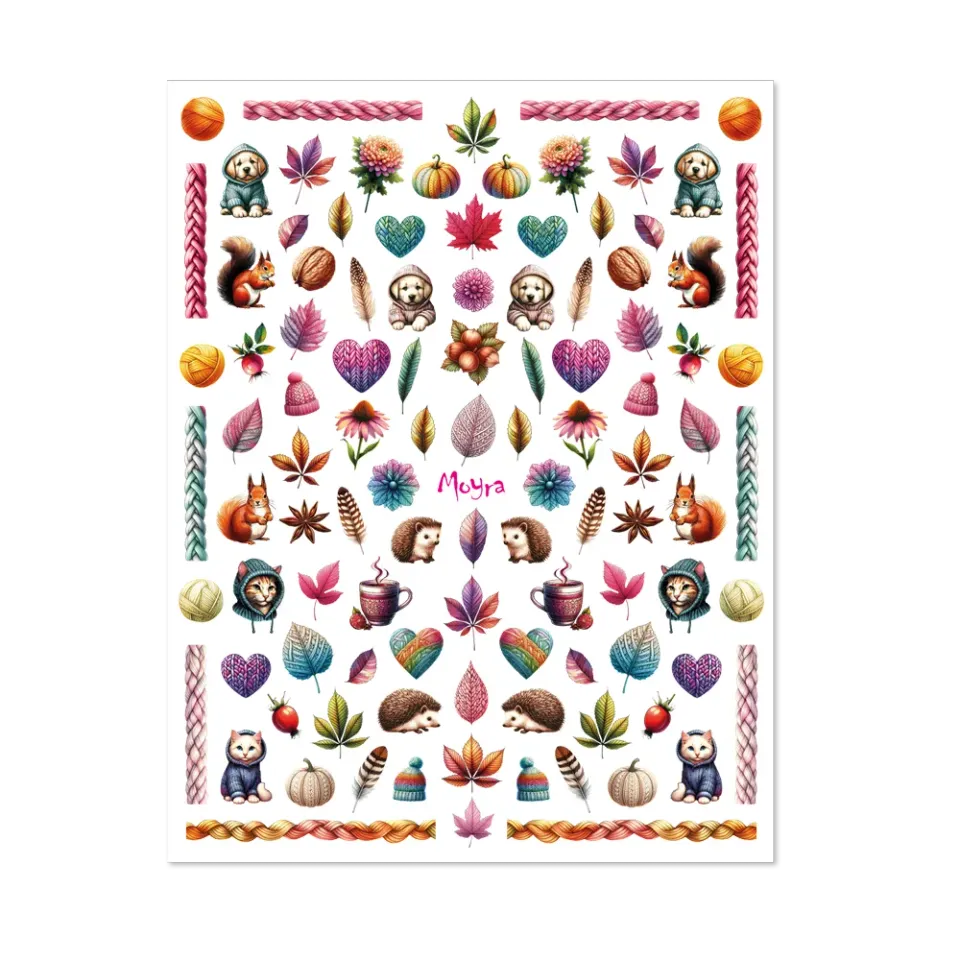 Moyra Nail Stickers No. 31 selvklæbende neglemærker