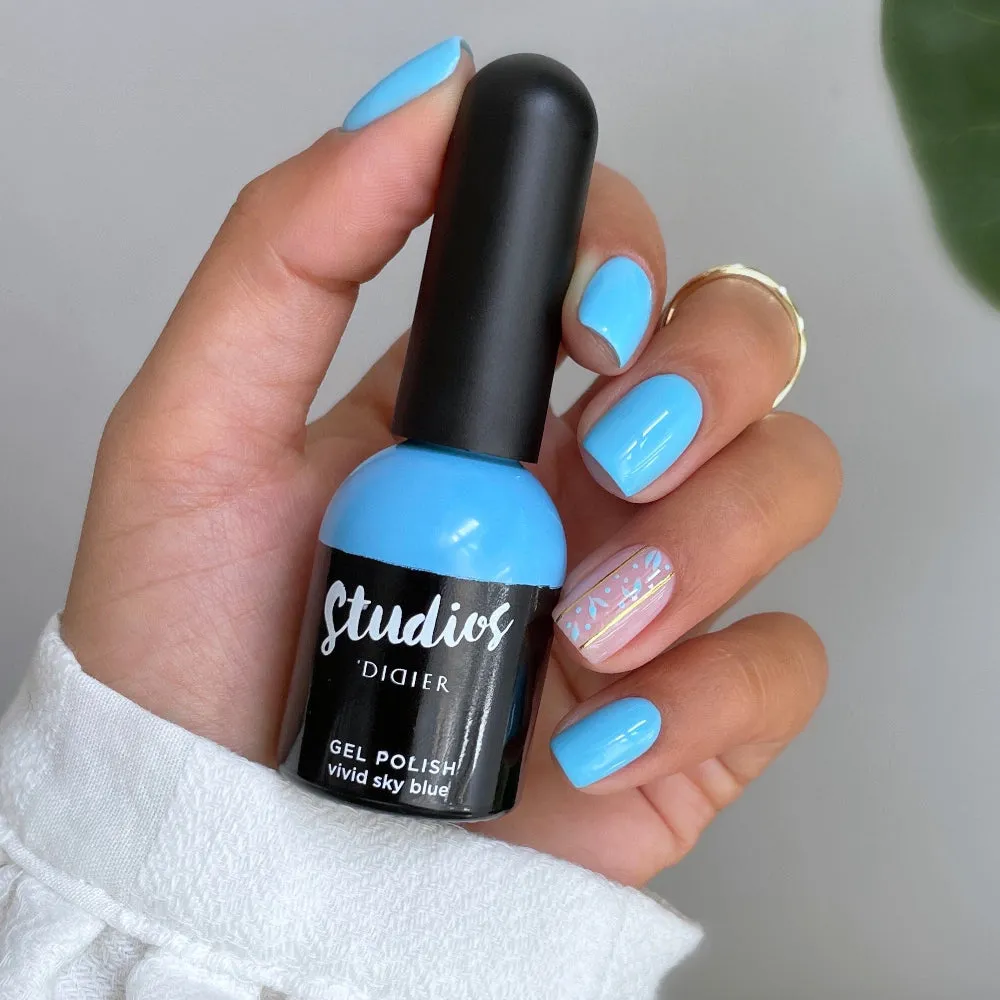Didier Lab Studios gellak Vivid Sky Blue 8 ml blå