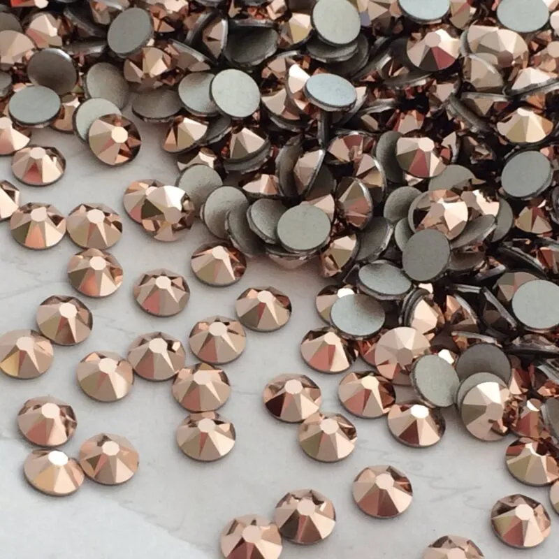 Beautystones Crystal Rose Gold neglesten flat back