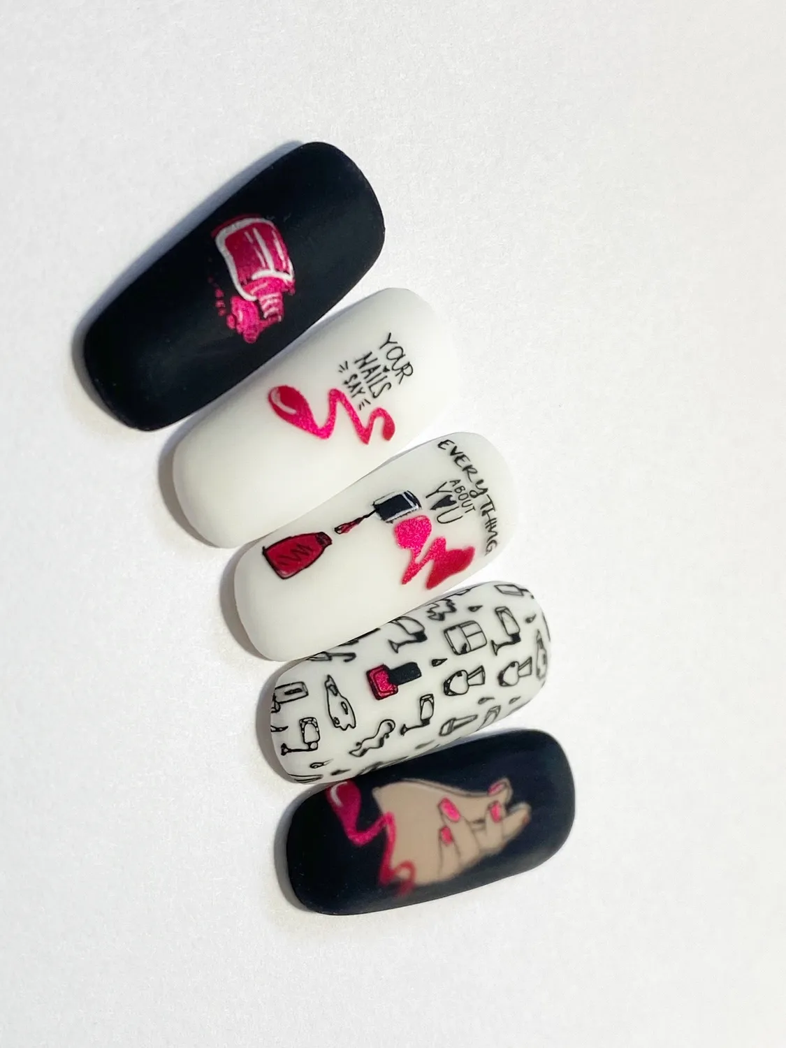 Clear Jelly Stamper But First Nails CjS-192 stempelplade 8x8