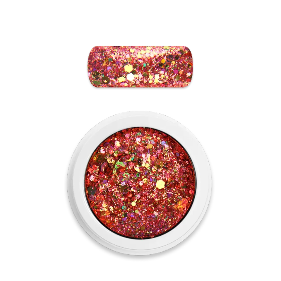 Moyra Holo Glitter Mix 21 Orange 3 g holografisk