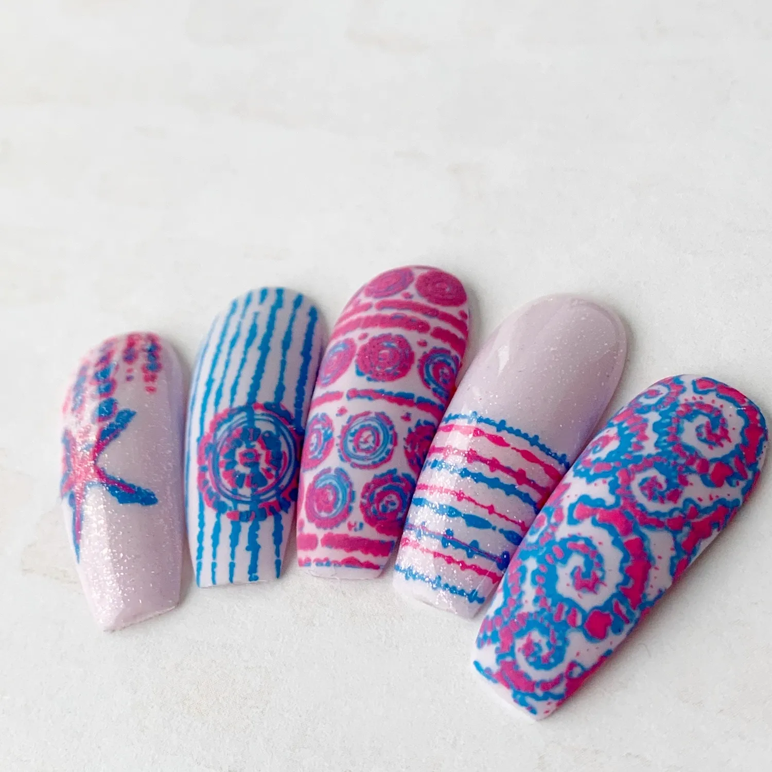 Clear Jelly Stamper CjS-221 Shibori stempelplade tie-dye