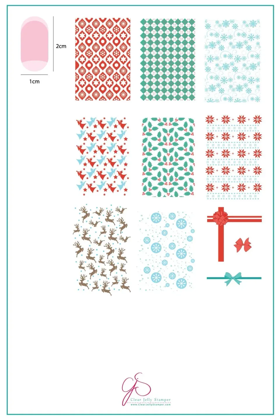 Clear Jelly Stamper CjSC-23 Pretty Paper Retro stampingplade