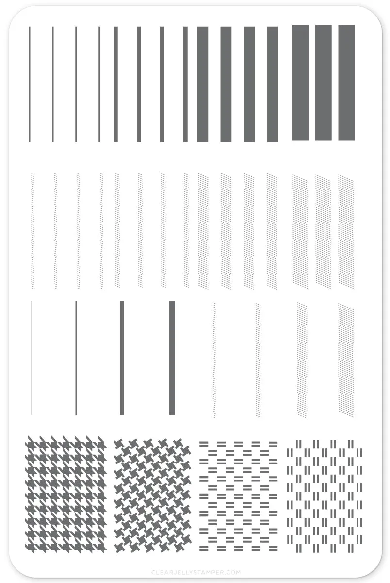 Clear Jelly Stamper Got Plaid CjS-56 stampingplade tern