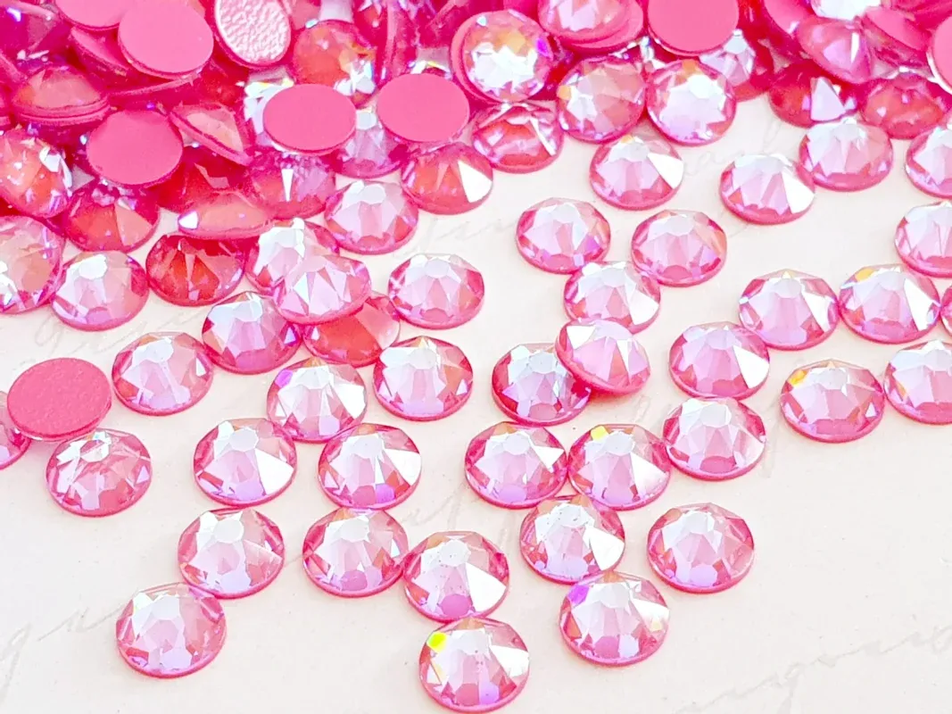 Beautystones Crystal Lotus Pink DeLite neglesten