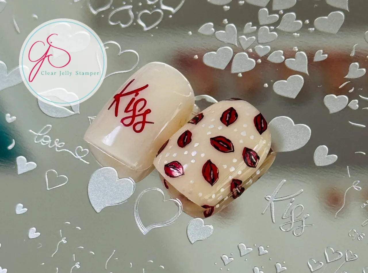 Clear Jelly Stamper Lovestruck CjSV-54 stampingplade hjerter