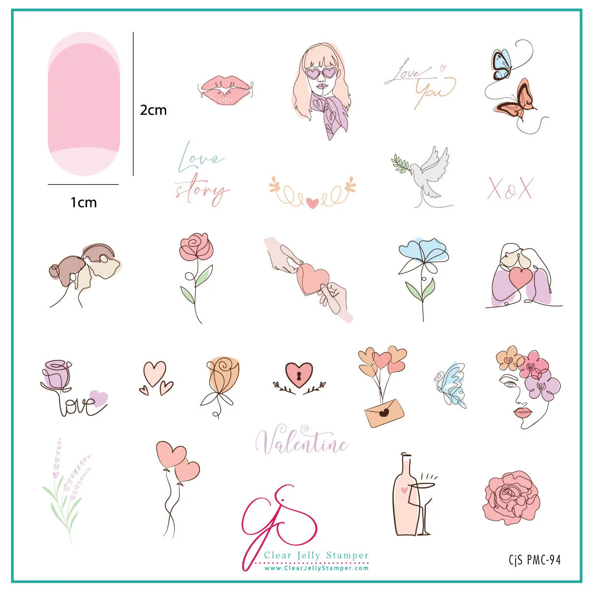 Clear Jelly Stamper December 2023 stamping pladesæt 2 stk