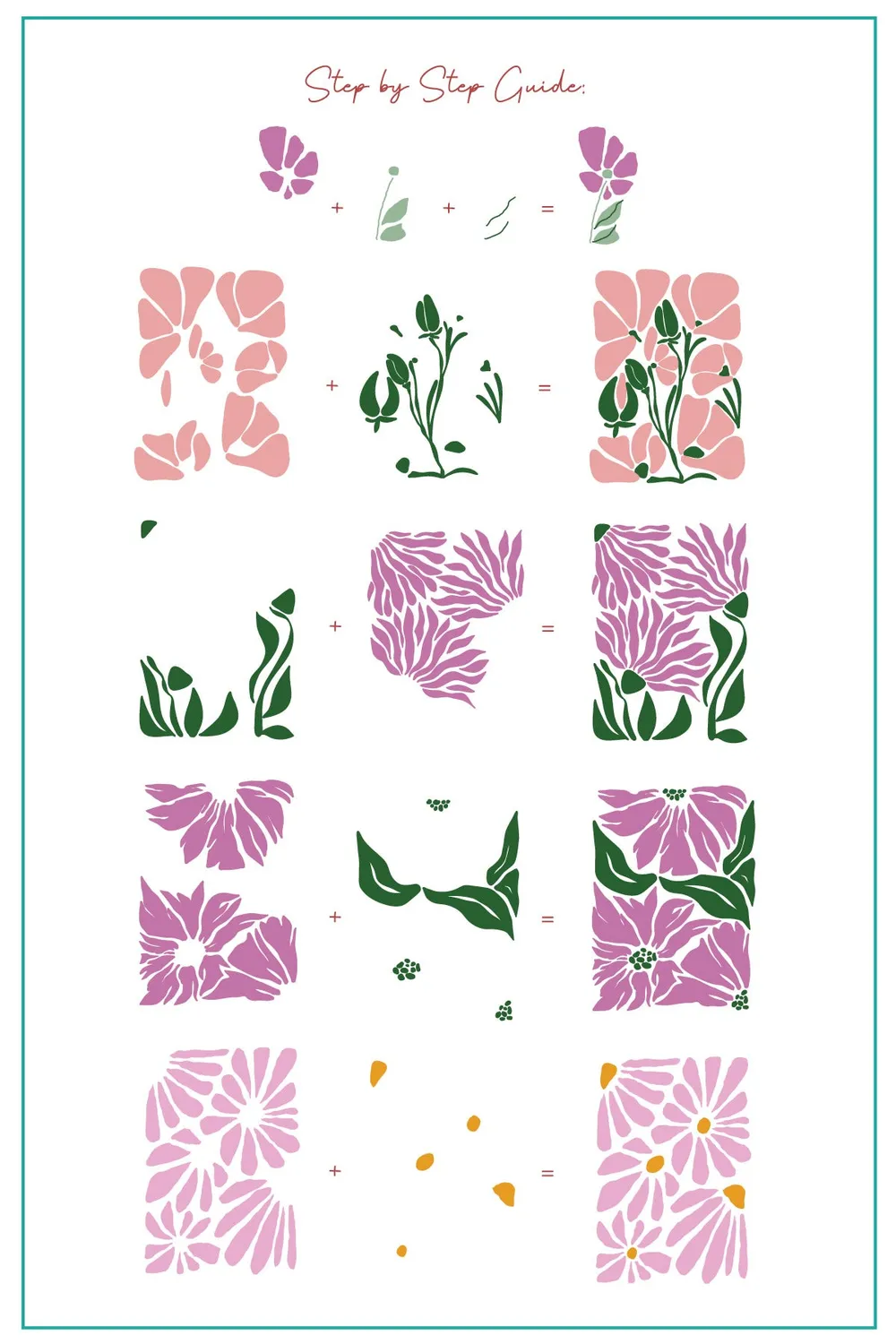 Clear Jelly Stamper Breathe-Floral CjS-363 stampingplade