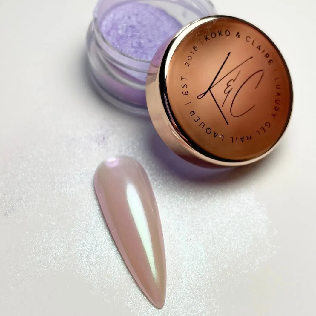 Clear Jelly Stamper KoKo & Claire Glaze chrome pulver White Glaze