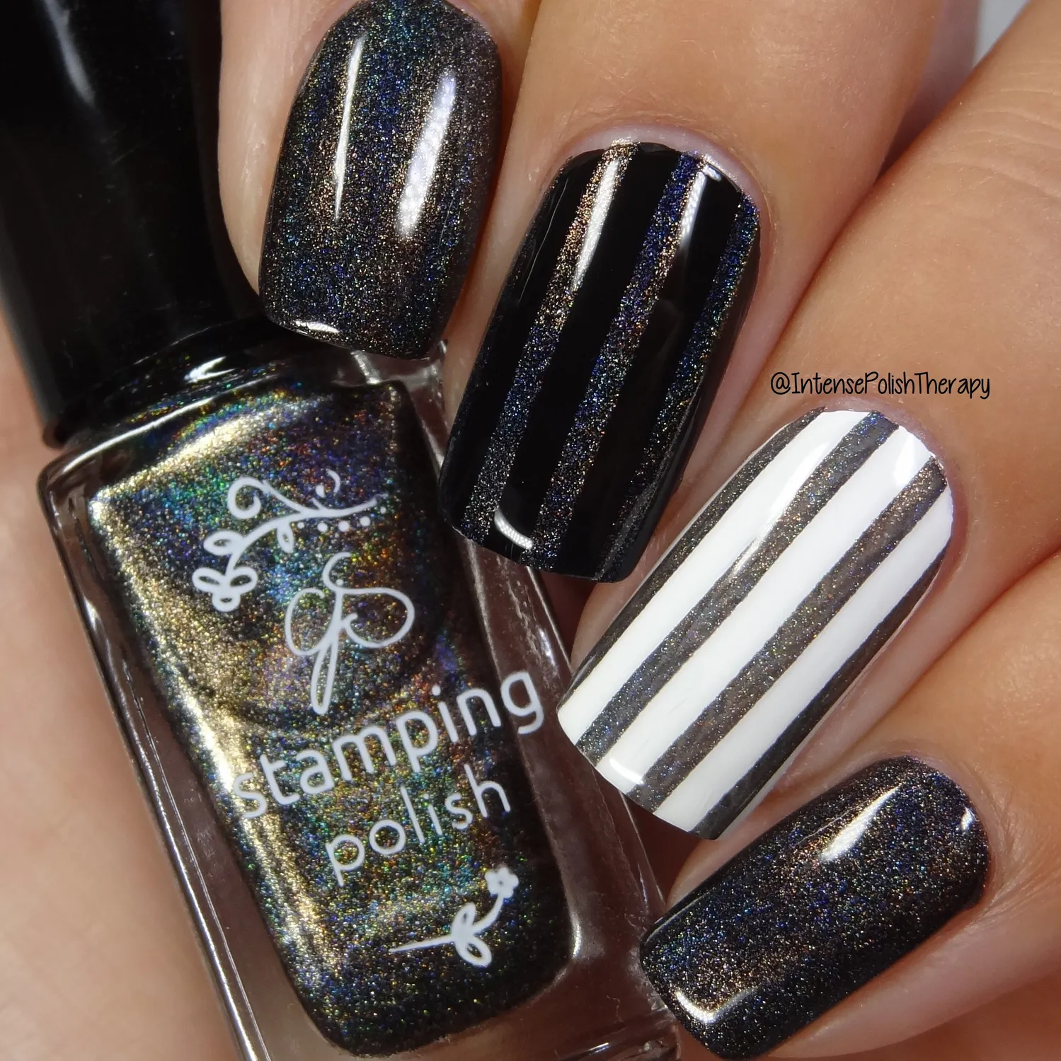 Clear Jelly Stamper Holo 6 Midnight stamping lak 5 ml sort