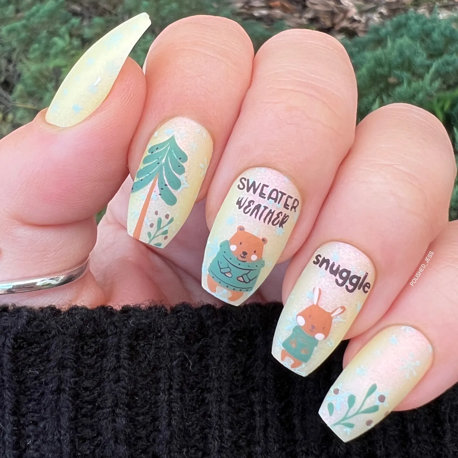 Clear Jelly Stamper Sweater Weather CjSC-69 stamping plade