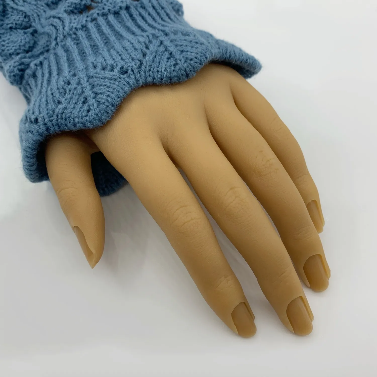 Clear Jelly Stamper Knitted Cuffs manchet grå strik