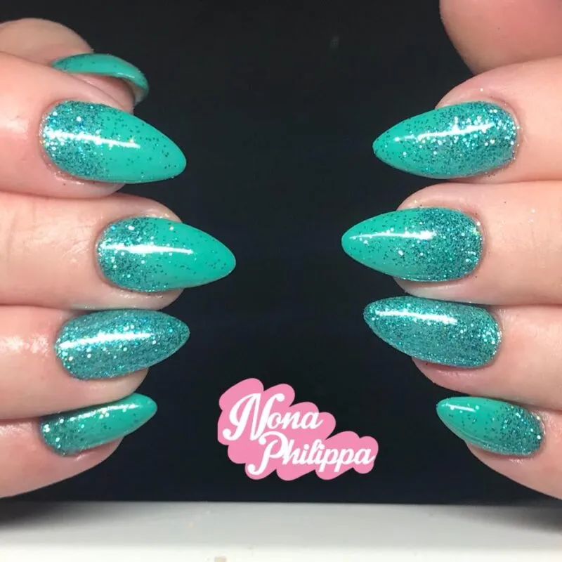 Indigo Nails Beautystones Juno negleglitter med kromglans