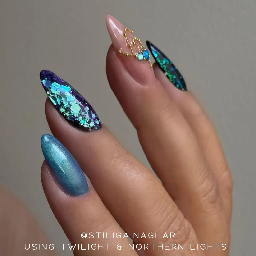 Moonflair Chameleon Glitter løsglitter Northern Lights
