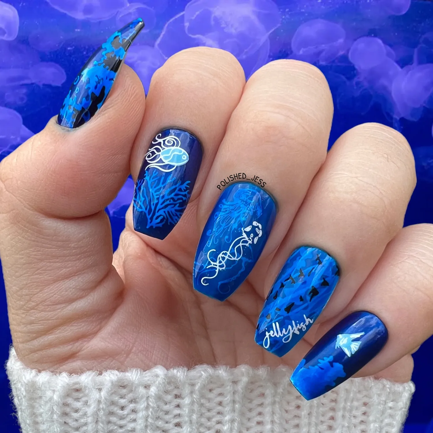 Clear Jelly Stamper Blooming Sea CjS-199 stamping plade havmotiv