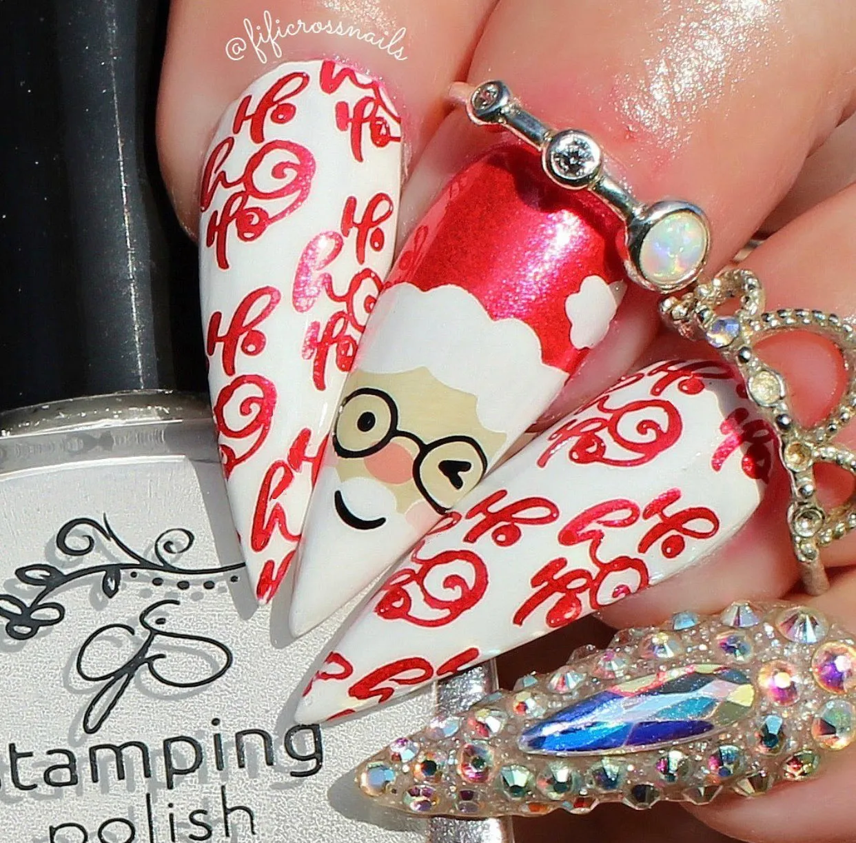 Clear Jelly Stamper CjSC-34 Classic Santa stamping plade 8x8
