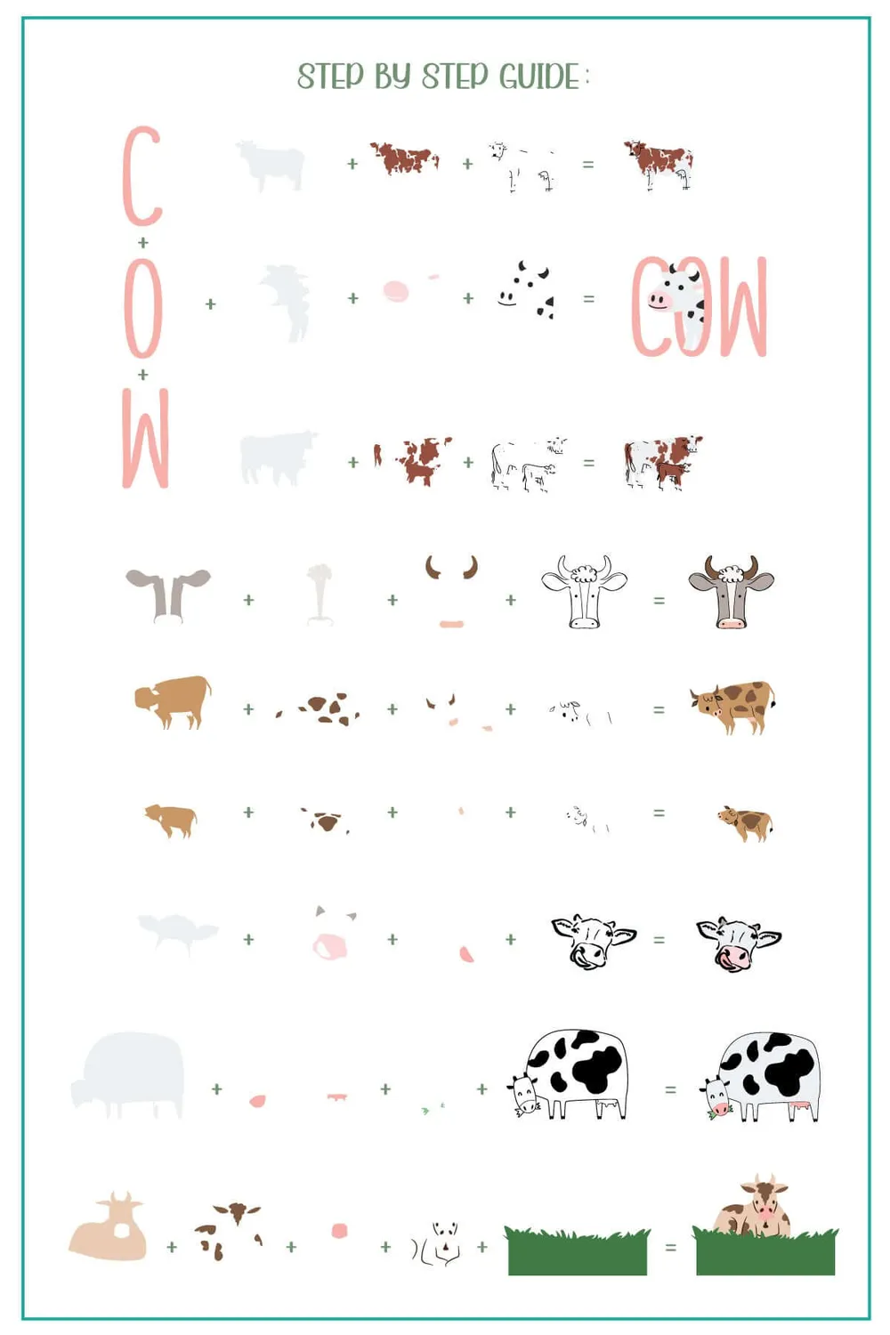Clear Jelly Stamper CjS-355 Udderly Adorable ko stamping plade