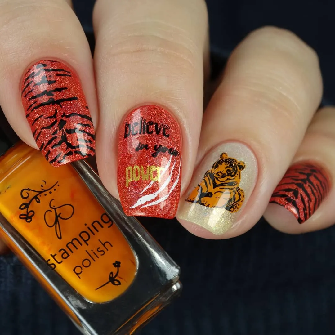 Clear Jelly Stamper CjS-214 Eye of the Tiger stempelplade 14,5x9,5cm
