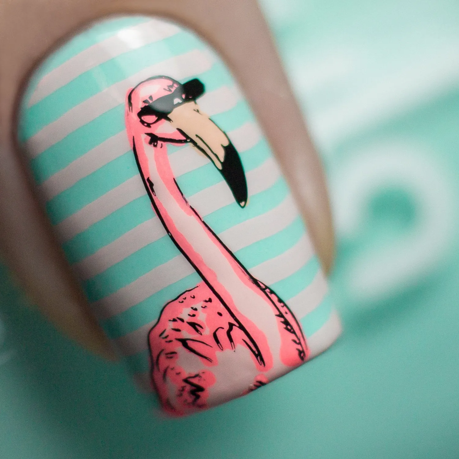 Clear Jelly Stamper CjS-93 Lil Flamingo stampingplade