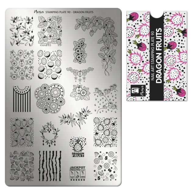 Moyra Stamping Plate 90 Dragon Fruits negleplade