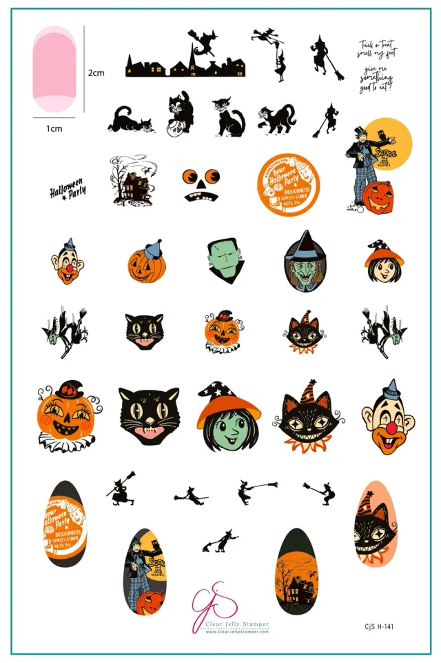 Clear Jelly Stamper CjSH-141 Halloween Party stempelplade 14x9
