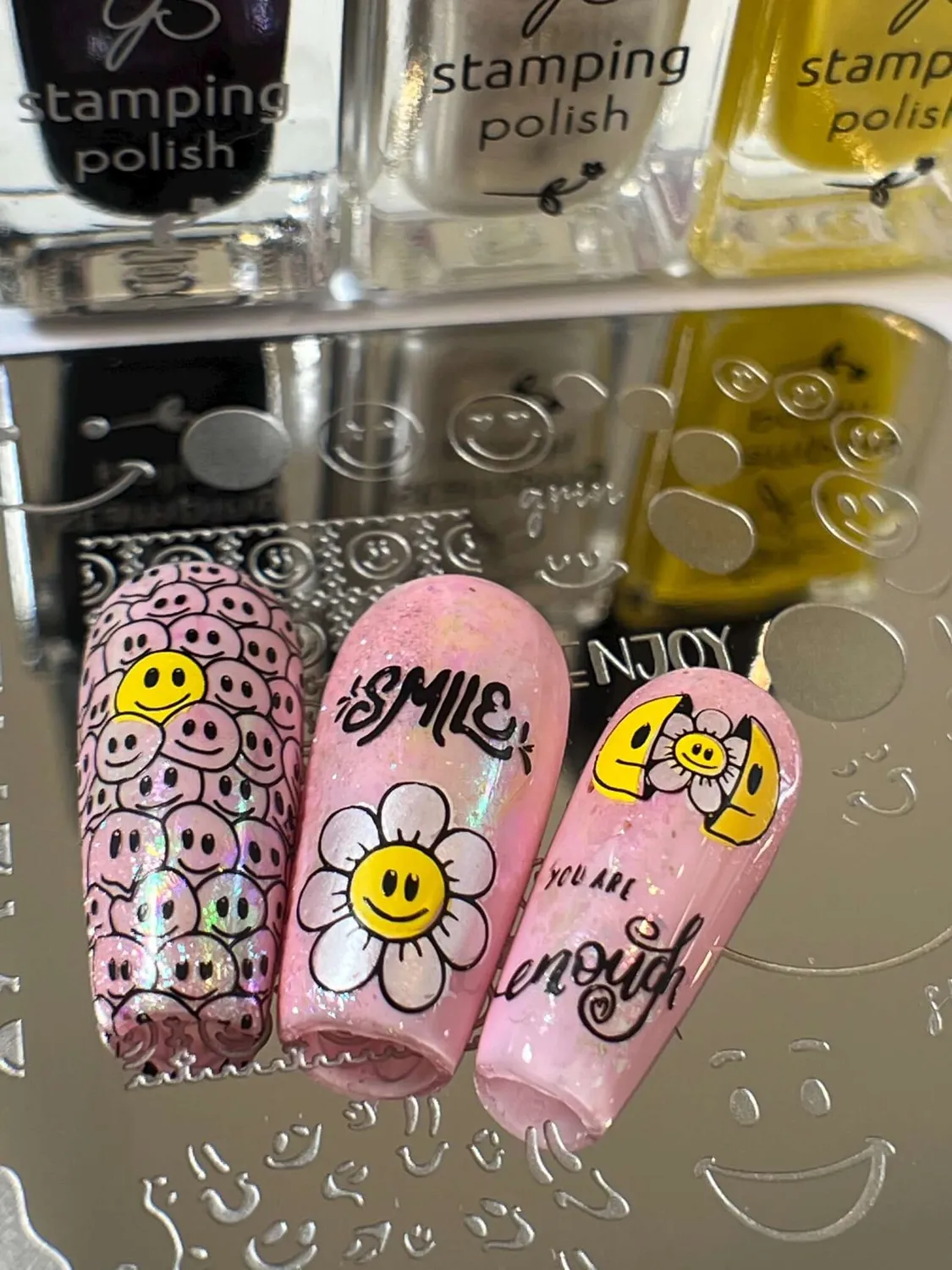 Clear Jelly Stamper CjS-325 Smile stampingplade stor