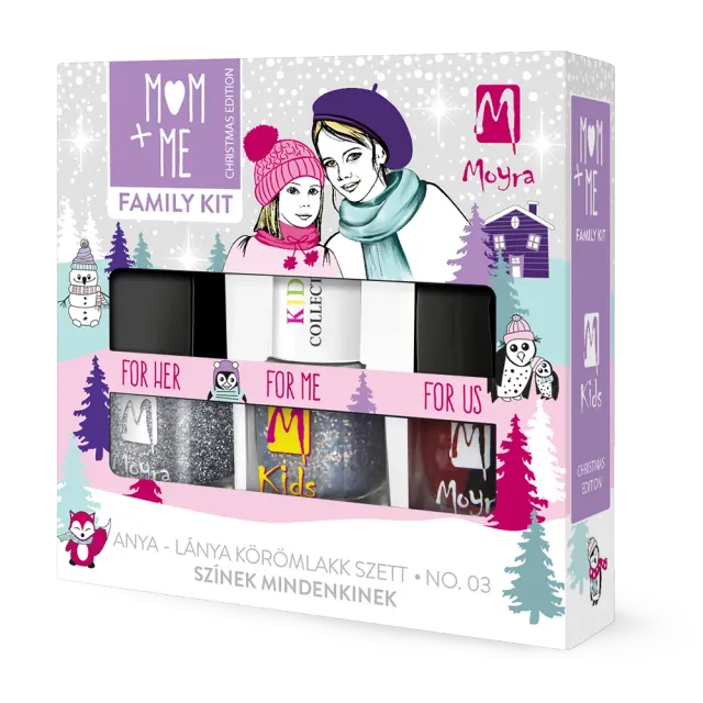 Moyra Mom+Me Family Kit neglesæt No. 03 3x7 ml lugtfri