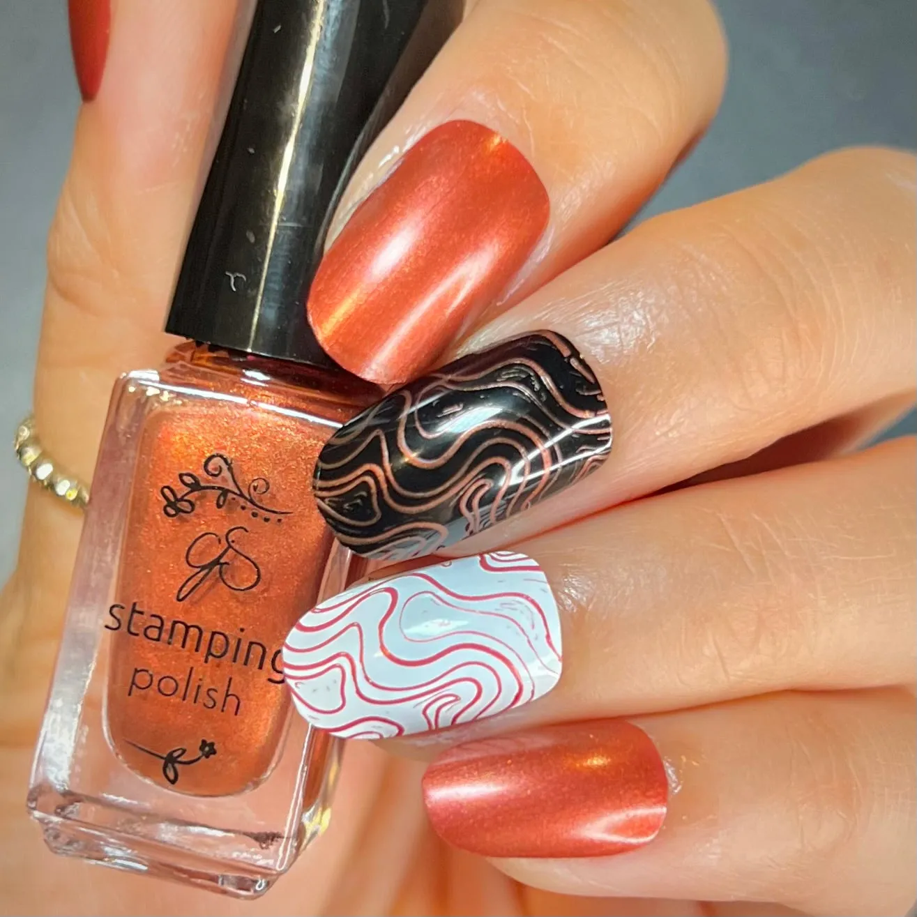 Clear Jelly Stamper 24 Copper Rose stampinglak kobber 5 ml shimmer