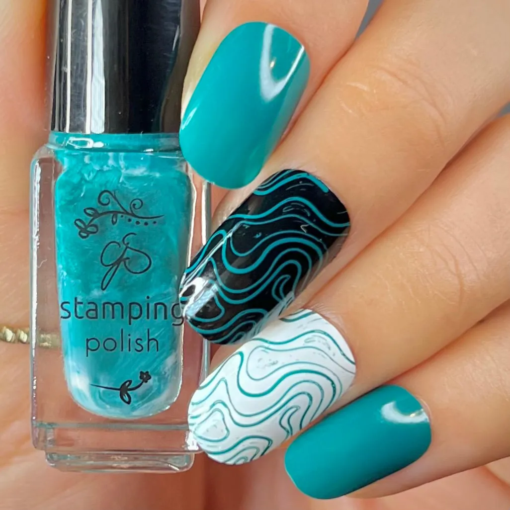 Clear Jelly Stamper 186 Floatin In The Reef stempellak grøn 5 ml