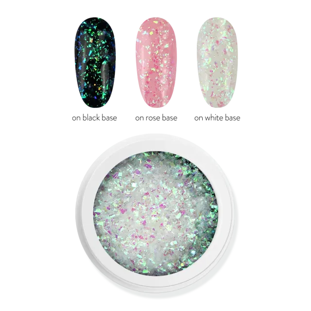 Moyra Magic Flakes No. 03 negleflager 1 g kromglans