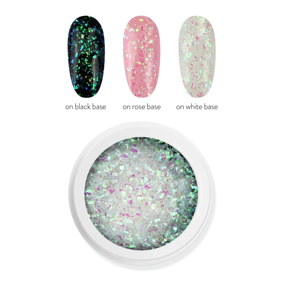 Moyra Magic Flakes No. 03 negleflager 1 g kromglans