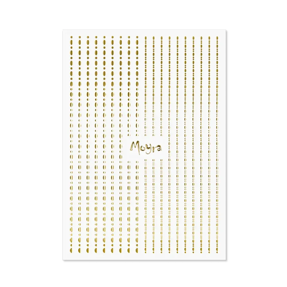 Moyra Dots No. 01 Gold negle-strips selvklæbende