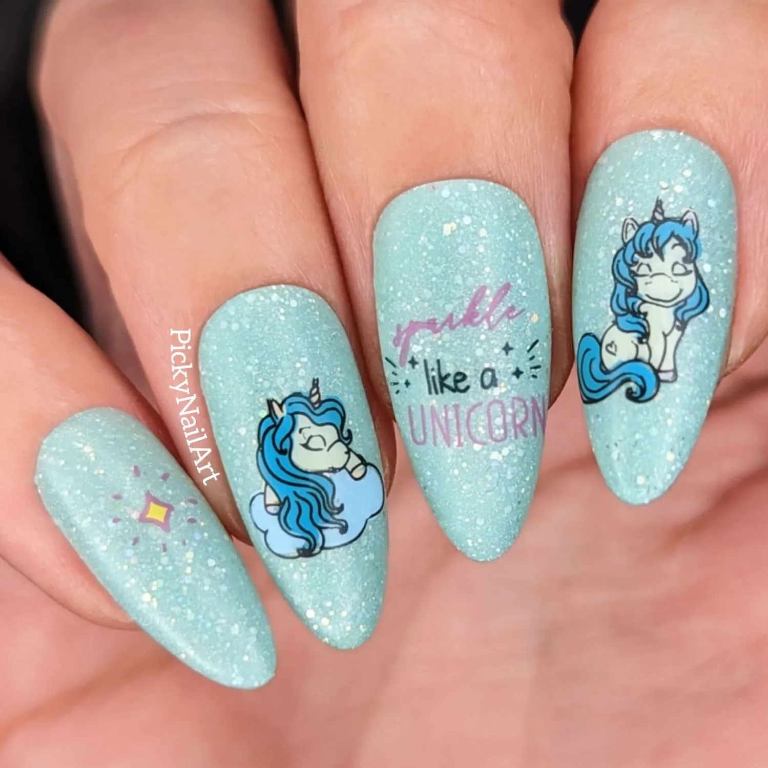 Clear Jelly Stamper CjS-299 Unicorn stamping plade 8x8