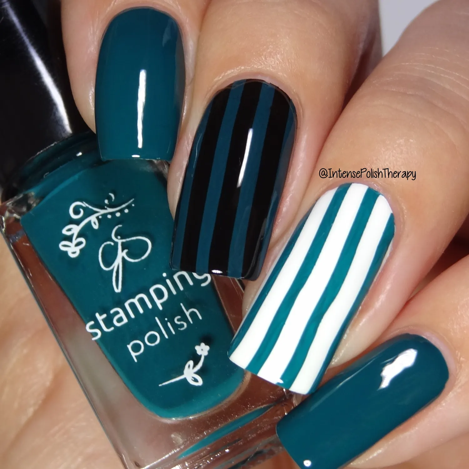 Clear Jelly Stamper 39 Teal or no Deal stamping lak teal 5 ml mørk