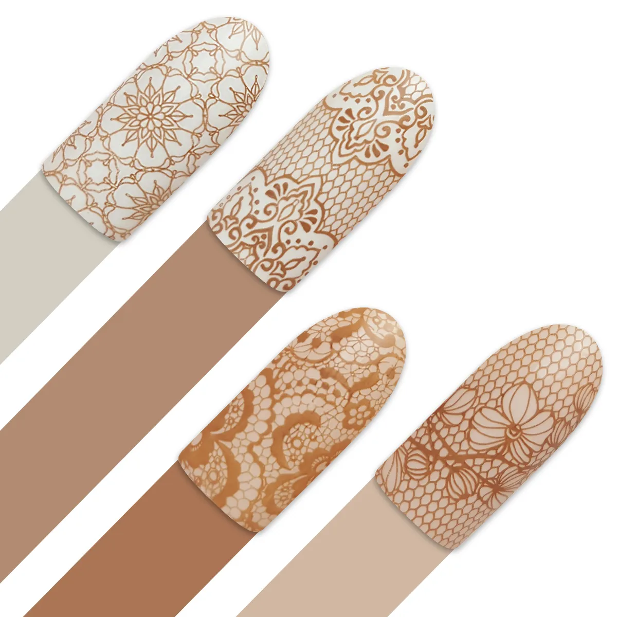 Moyra Stamping Plate 96 Lacelove 3 stampingplade blonde