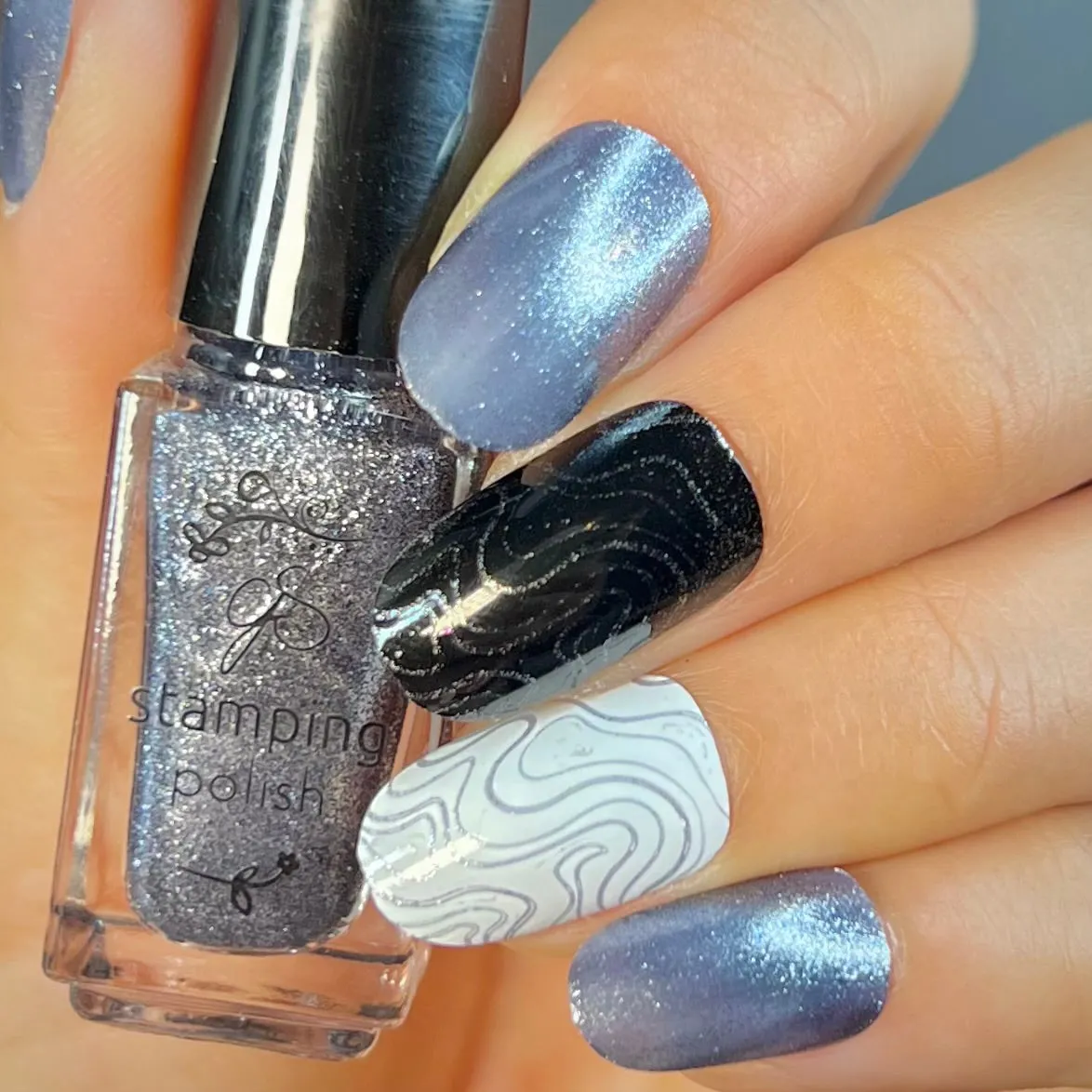 Clear Jelly Stamper 177 Space Jam stampinglak 5 ml grå metallic