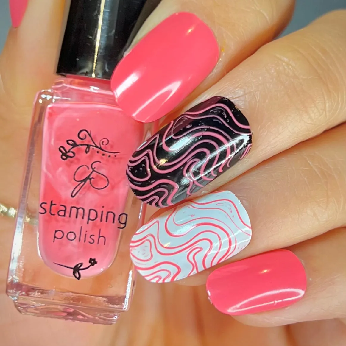 Clear Jelly Stamper 6 KaPink stamping polish pink 5 ml