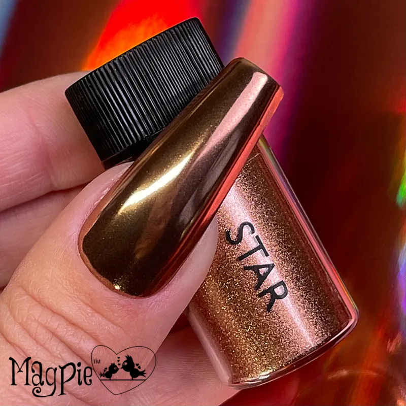 Indigo Nails Star chrome pulver til negle hologlans