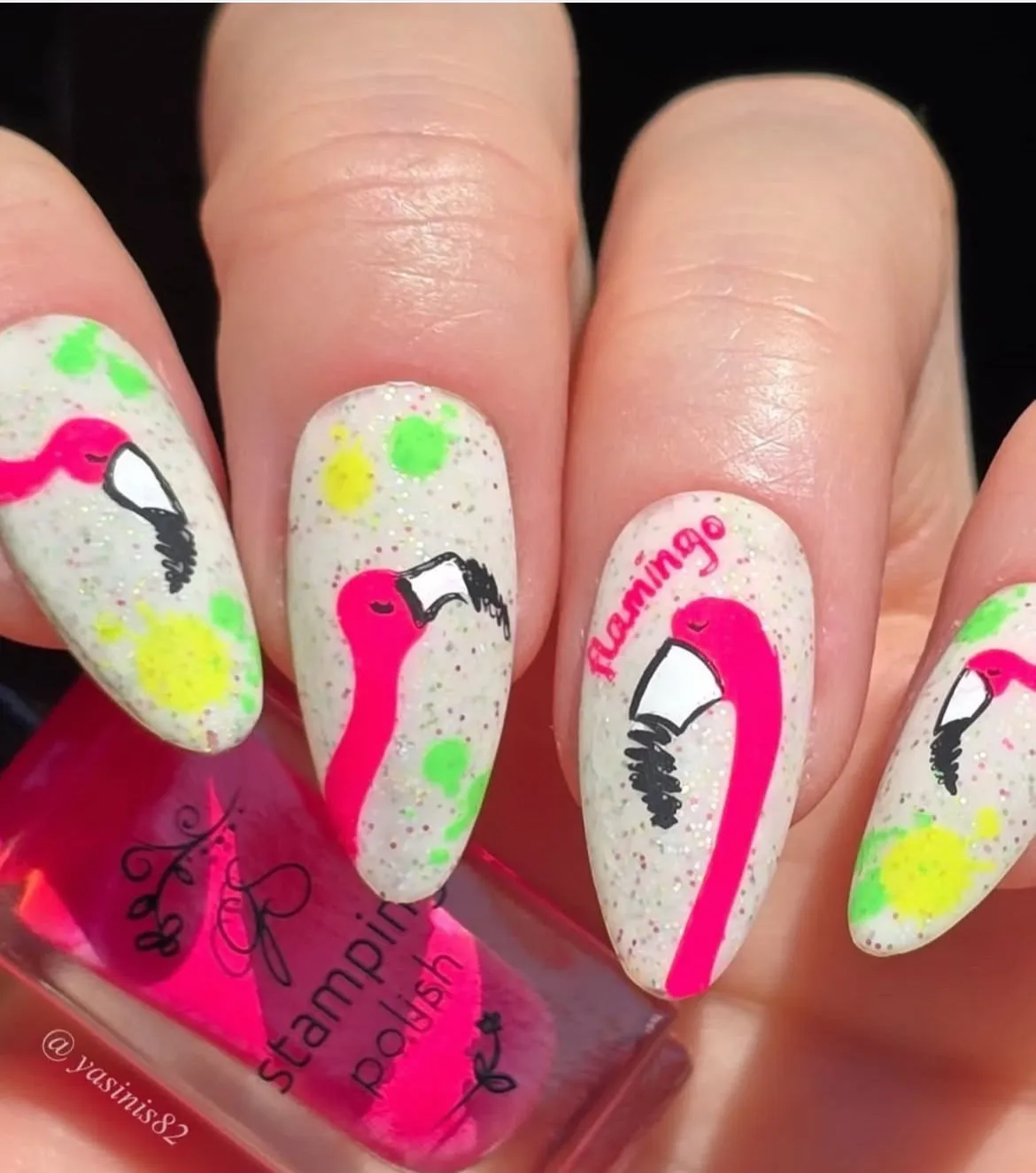 Clear Jelly Stamper XL-Five CjS-XL-Five stamping plade flamingo