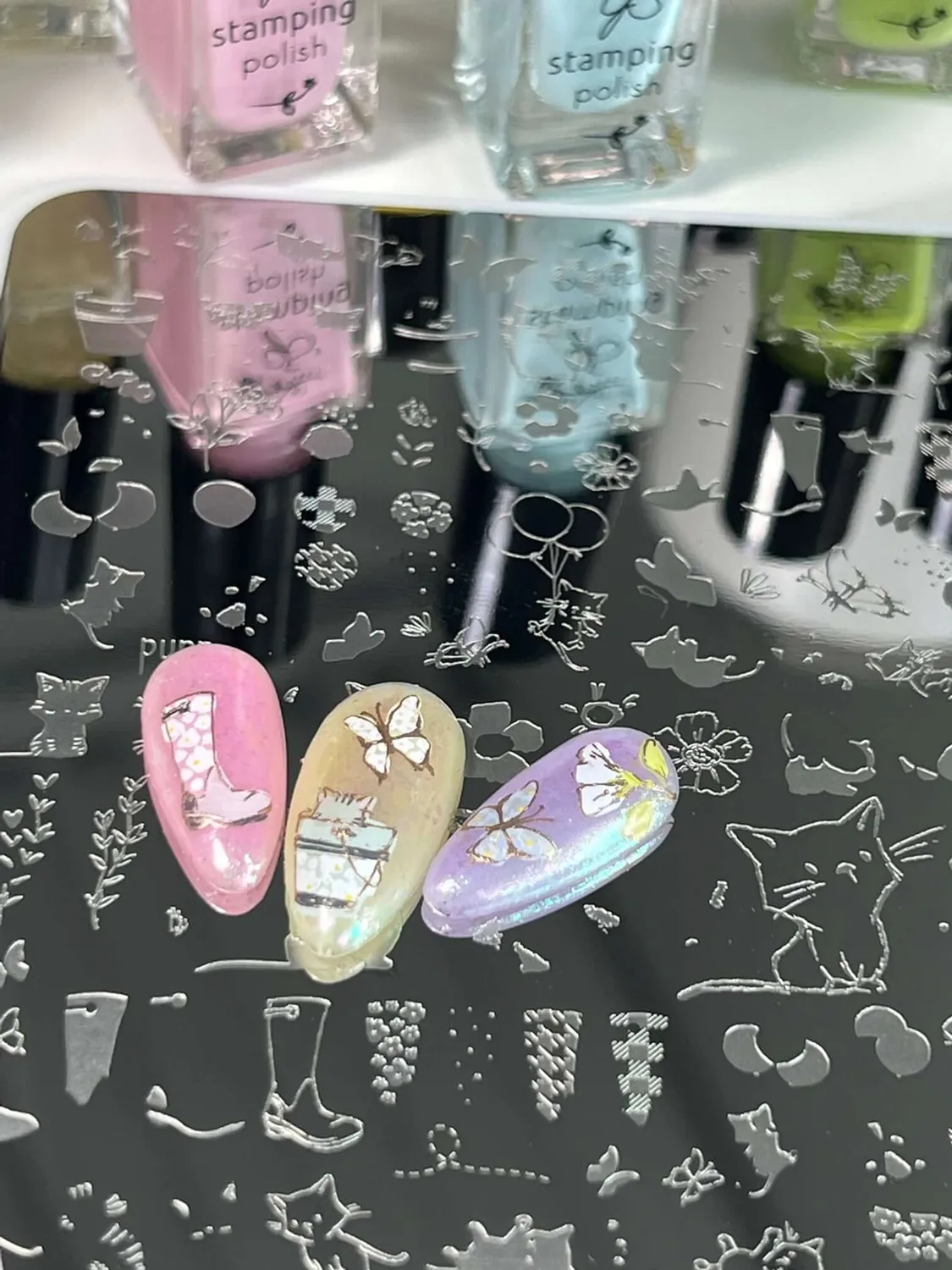 Clear Jelly Stamper Sweet Spring Kitties CjS-293 stempelplade katte