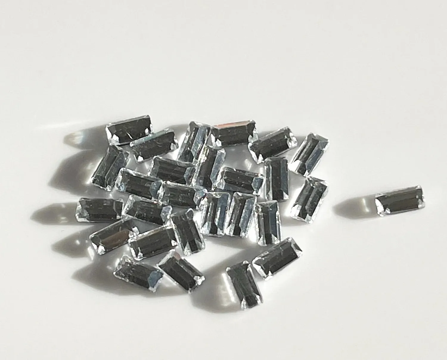 Clear Jelly Stamper Gems neglepynt blandede former klar