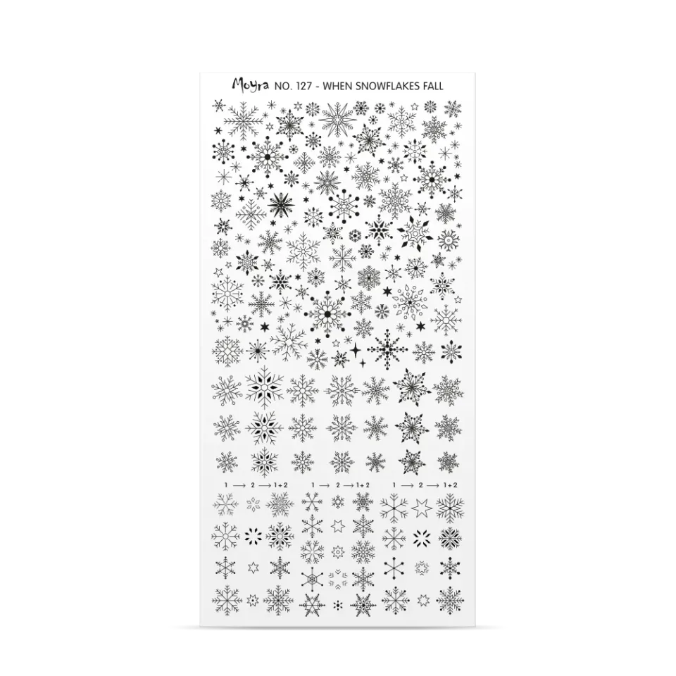 Moyra Try-on plate sheet mini No. 127 prøveark stamping
