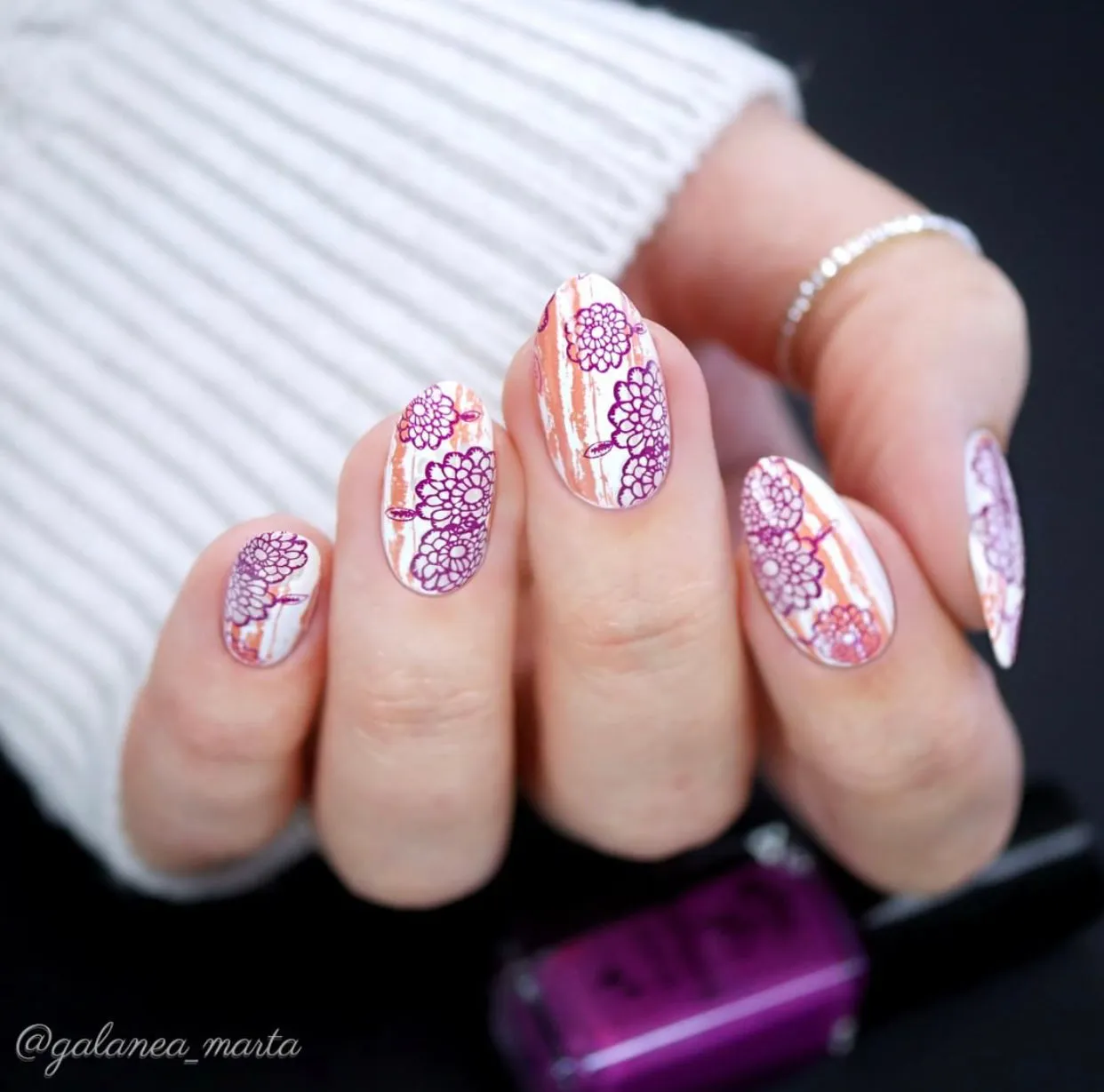 Clear Jelly Stamper CjS-190 Dainty stempelplade grunge