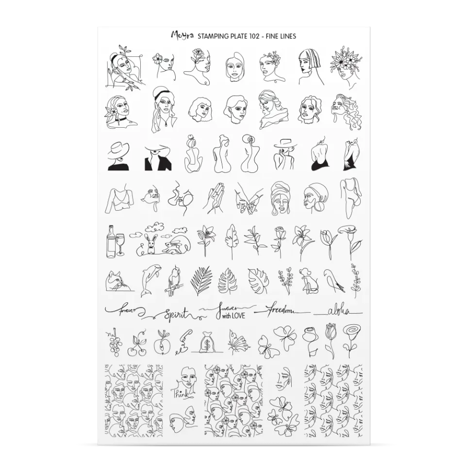 Moyra Try-On Plate Sheet No. 102 stampingark