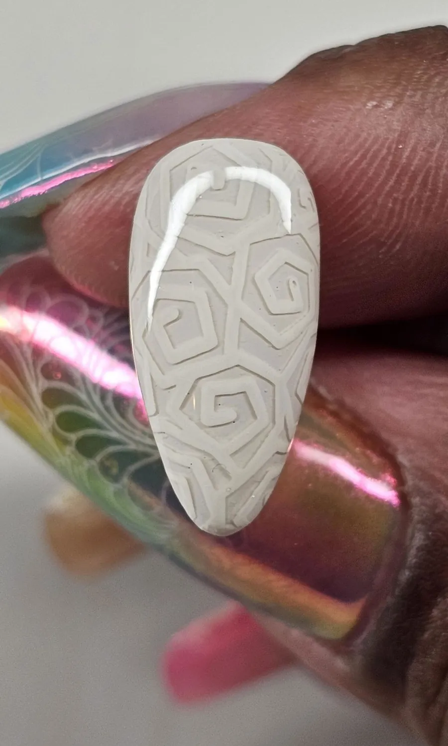 Clear Jelly Stamper 222 Coconut stamping lak off-white 5 ml