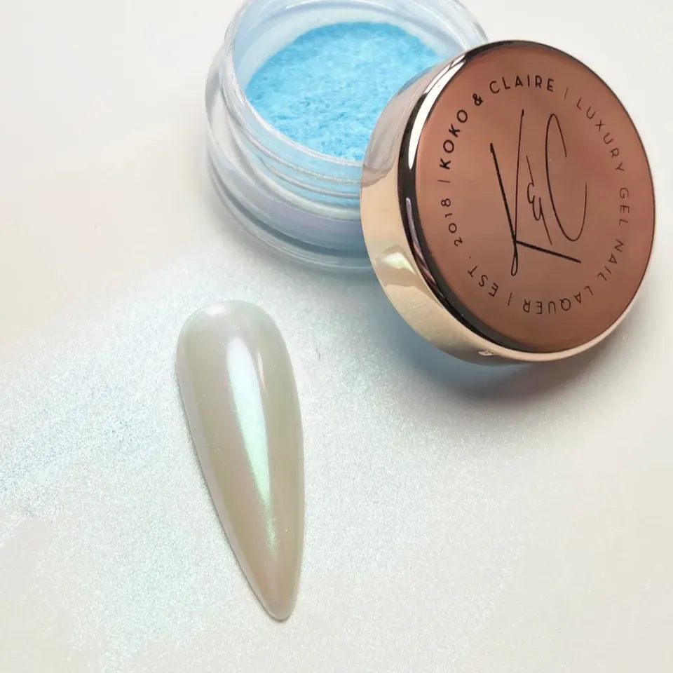 Clear Jelly Stamper KoKo & Claire Glaze chrome pulver White Glaze