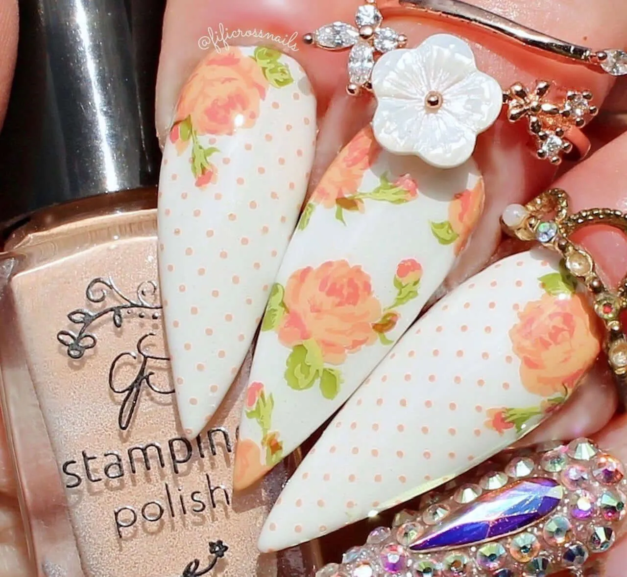 Clear Jelly Stamper Floral Blossom CjS-279 stampingplade 8x8 blomster