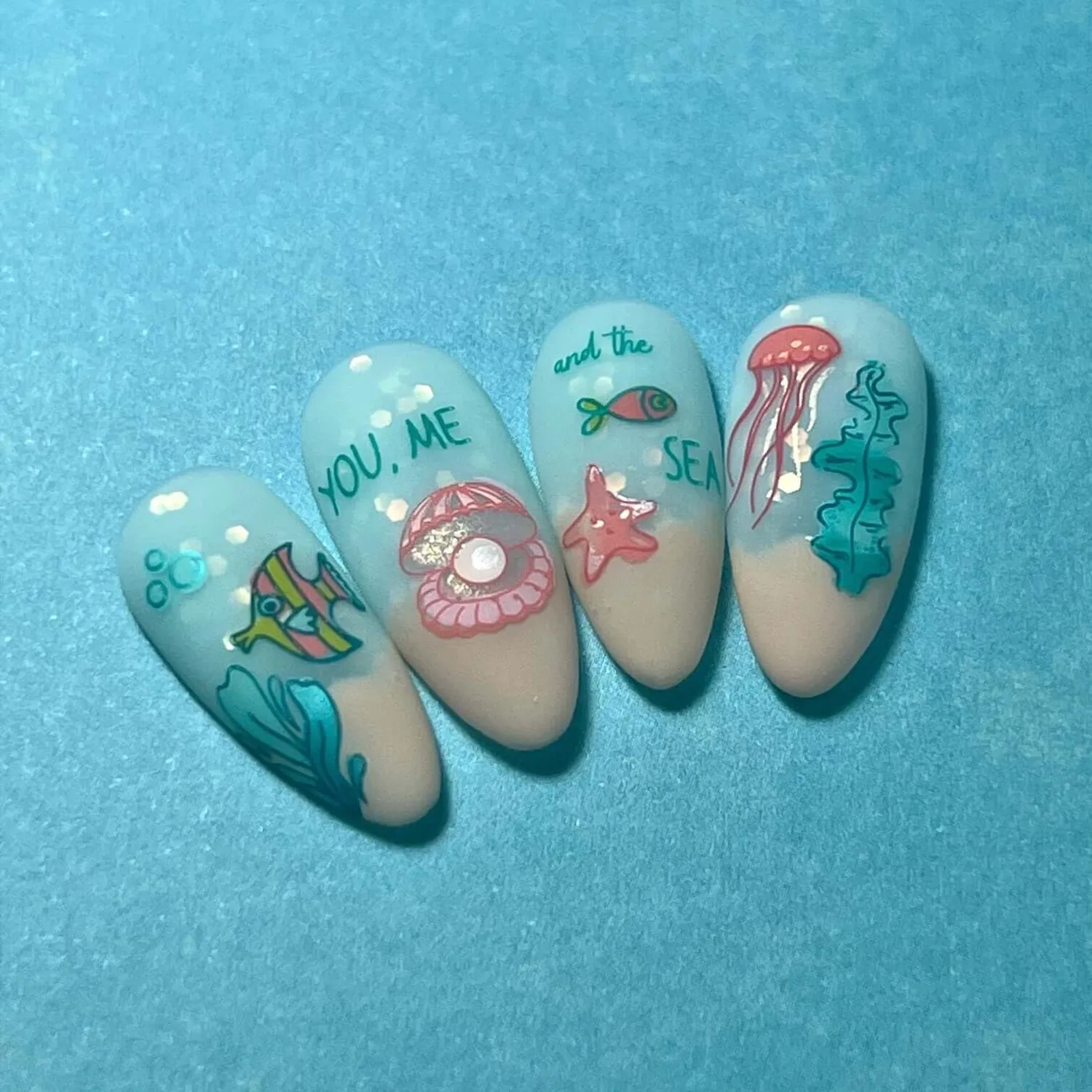 Clear Jelly Stamper CjS-277 You Me Sea stamping plade havmotiver